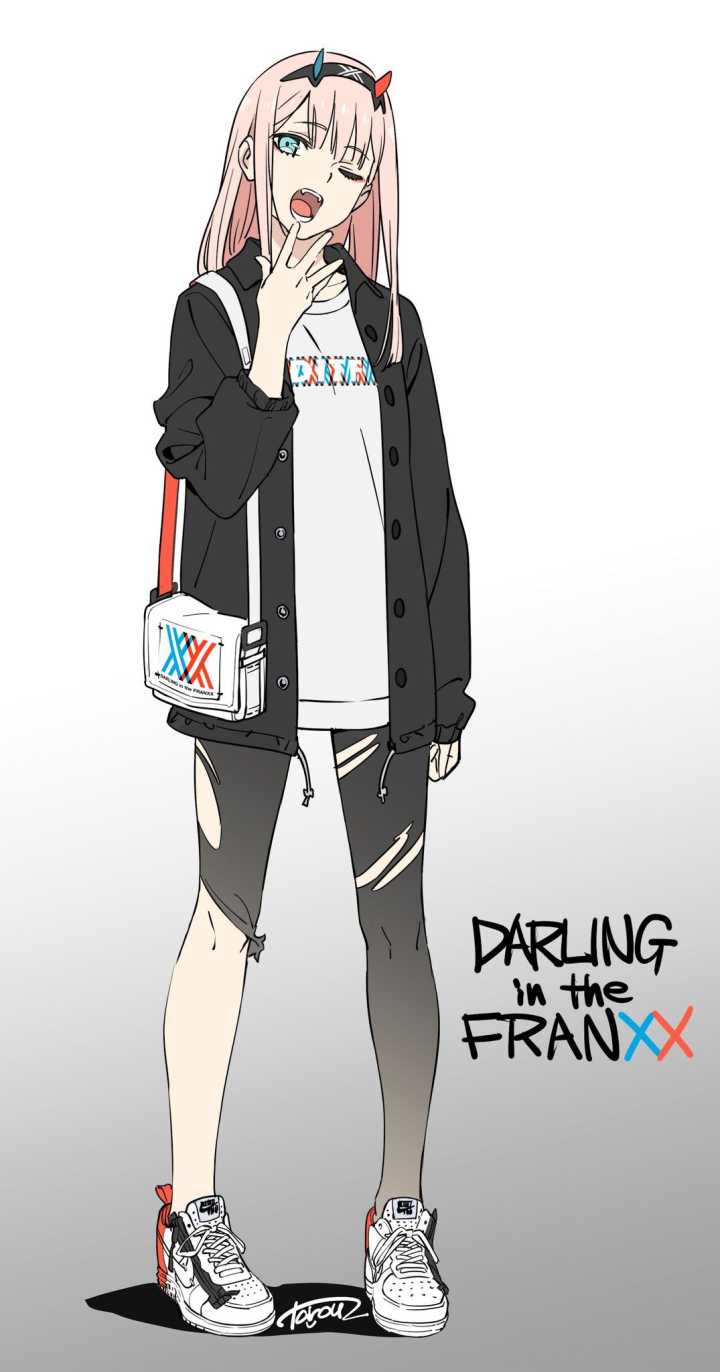 有没有02的竖屏壁纸darlinginthefranxx