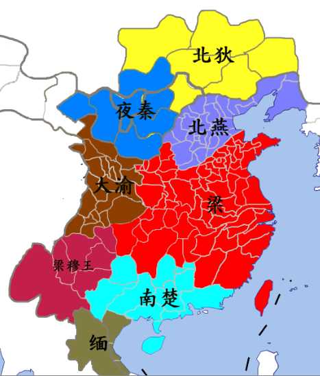 琅琊榜大梁国地图图片