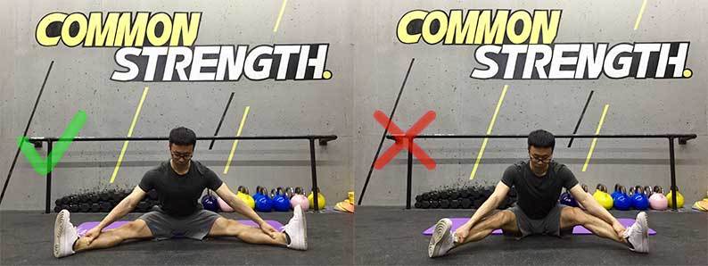 坐姿髋外展下压